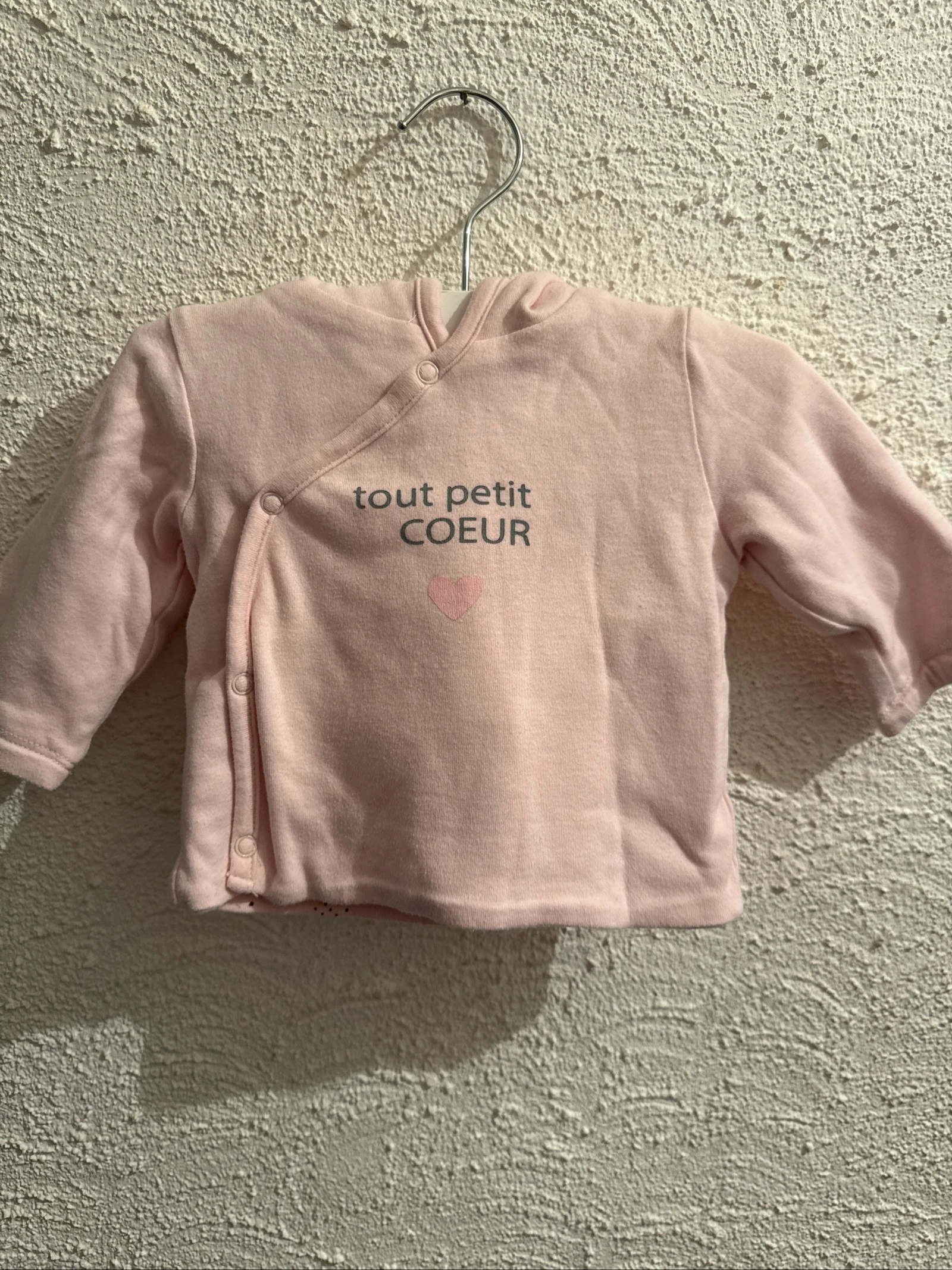 Veste a capuche pour bébé (3 mois)
